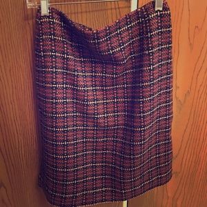 Ann Taylor loft checkered skirt
